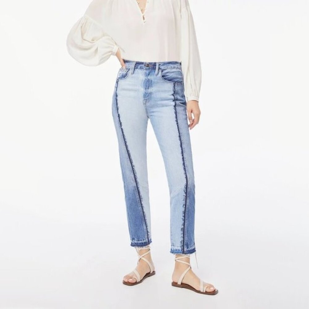 NWT Frame denim patch high rise denim jeans Sz 24